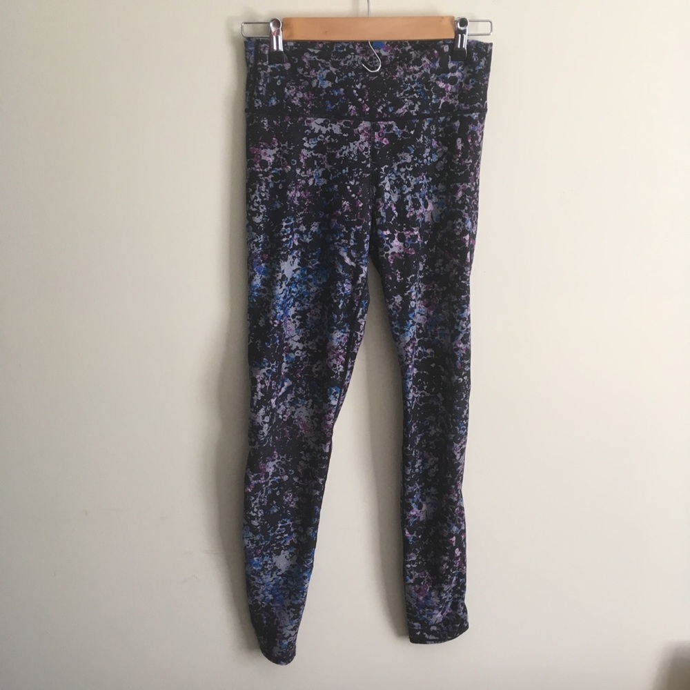 Fabletics | Blue And Violet Patterned Leggings M - image 1